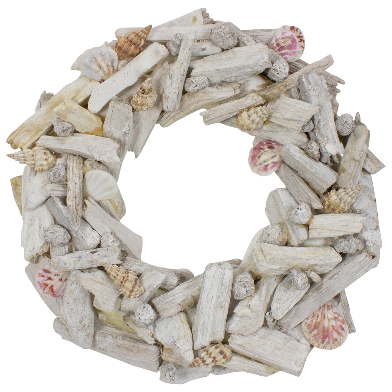 12&#x22; Nautical Driftwood &#x26; Seashell Summer Wreath